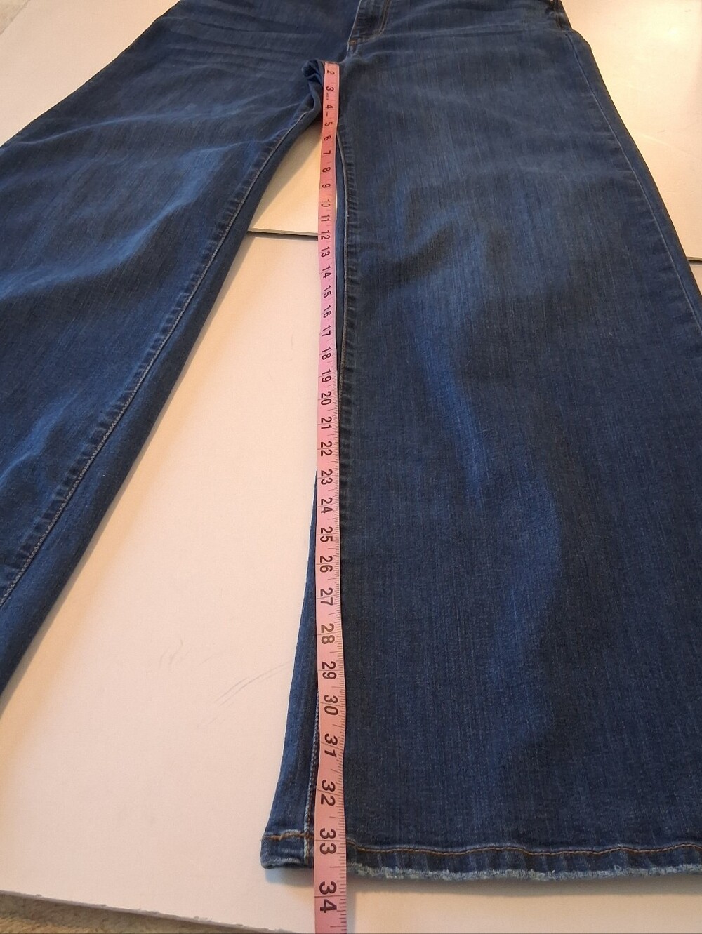 Kut From The Kloth Meg High Rise Wide Leg Stretch Denim Jeans Sz 8 - Picture 11 of 12